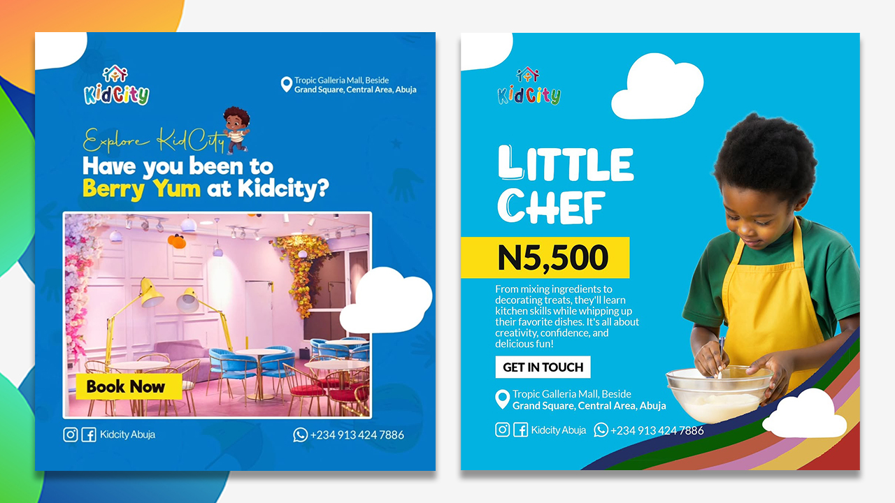 Kid City Social Media Design | Victor Osaronwafor Olvios